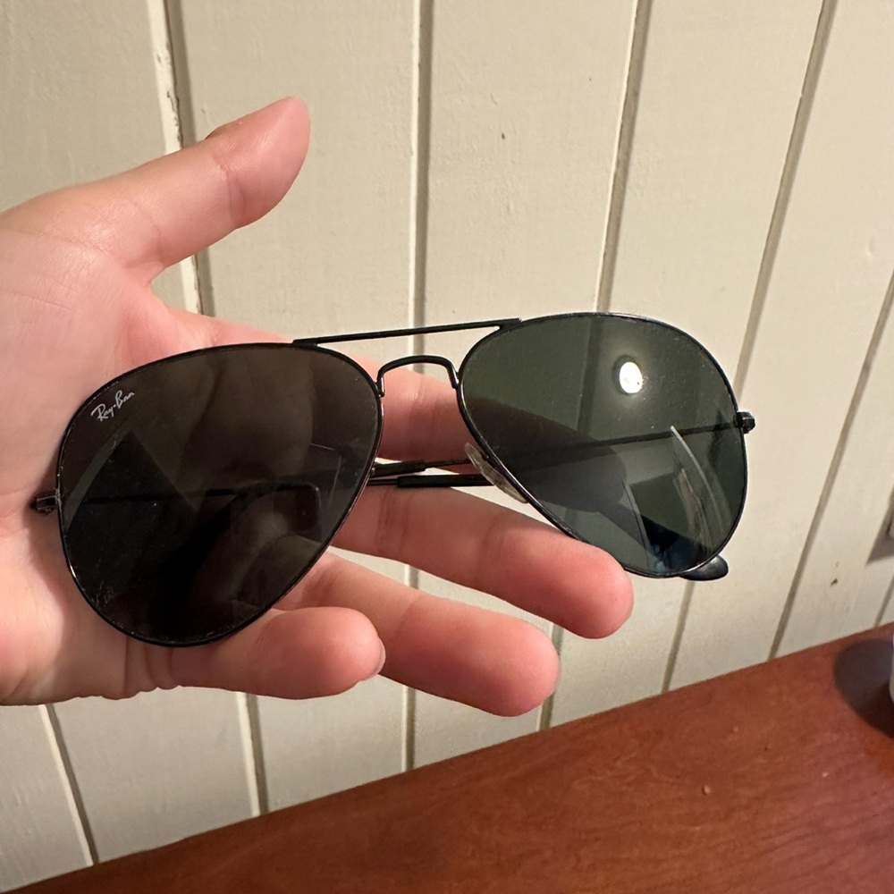 Ray-bans black aviators